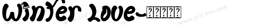 Winter Love字体转换